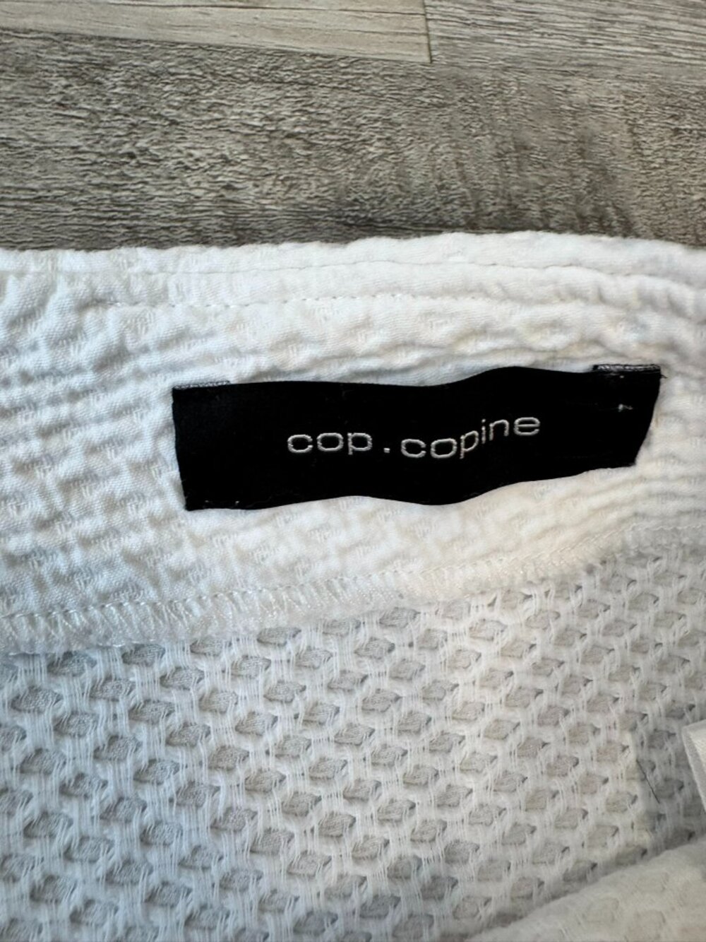 Cop Copine Akon Jupe white vintage Y2k skirt textured fits like a small O38 - Picture 2 of 6